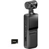YROHGKPN 4K Body Camera Handheld Video Camcorder Stabilizzazione Obiettivo girevole di 180 gradi con schermo LCD per videocamera esterna
