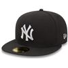 New Era MLB League Basic 59Fifty York Yankees Snapback cap, Uomo, Gray White, 7 5/8 (60.6 cm)