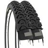 ECOVELO' 2 COPERTONI 20 X 1.95 (50-406) PNEUMATICI NERI TASSELLATI PER MTB MOUNTAIN BIKE 20" BICI BICICLETTA