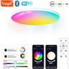 Tuya Plafoniera a Led 24W da Soffitto Smart WiFi e Bluetooth RGBCW Ultrasottile