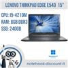 LENOVO ThinkPad Edge E540 Cpu i5-4210M Ram 8Gb DDR3 SSD 240Gb Win11Pro
