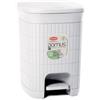 Stefanplast Pattumiera Domus 6L Dust White di Stefanplast