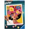Ravensburger - CreArt Adulti Serie Trend C - Floral Diva | Kit Pittura Bambini | Dimensione Di 30 x 24 | Giochi Bambina 12 Anni | Paint By Numbers | Idee Regalo | Regalo Bambino 12 Anni