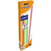 BIC Evolution Stripes Matite HB In Grafite - Fusto Rosso, Confezione Da 12
