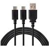 Under Control Cavo di ricarica a 2 controller tipo C - 2 m compatibile con PS5