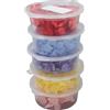 Hztyyier 5PCS Fiori Essiccati Pressati Accessori Fai da Te Petali di Ortensia per la Creazione di Gioielli e Artigianato di Rosso Blu Viola Giallo Rosa