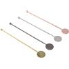 Atyhao Cocktail Drink Swizzle Stick, 4 Pezzi in Acciaio Inox Cocktail Layering Stick Agitatori per Bevande Al Caffè Stick per Ristoranti Latte Tea Shop