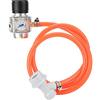 Atyhao Kit di Ricarica per Bombole di CO2 con Filetto Regolatore di Gas con Accessori per Tubi Flessibili per Erogazione di Fusti di Birra alla Soda