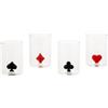 Balvi Set bicchierini liquore Dealer Per serate di poker o di festa Vetro