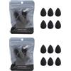 Txuolin Set di 12 mini spugne nere per trucco, correttore e ombretto, piccole spugnette per fondotinta, colore nero