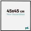 yd. Cornice 45x45 cm Nero Opaco - Cornice in Plastica Evry | Your Decoration, Vetro acrilico antiriflesso, Montaggio a parete, Adatta per foto, poster o puzzle, Made in Holland