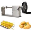 ZJGFCB Macchina manuale per patatine fritte a spirale, in acciaio inox, tornado, patatine fritte fritte, per frutta, patate, cetrioli o carote