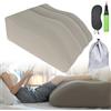 PRITOK Cuscino gonfiabile per sollevamento gambe: cuscino gonfiabile poggiapiedi per i viaggi, cuscino ergonomico a cuneo per dormire, adatto per rilassare i muscoli e alleviare il gonfiore