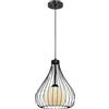 Westinghouse Lighting Lampada a Sospensione E27, Nero Opaco, acciaio