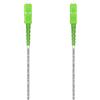 AISENS CABLE FIBRA Ã"PTICA LATIGUILLO G657A2 3.0 9/125 SMF SIMPLEX CPR DCA LSZH, SC/APC-SC/APC, BLANCO, 20M