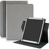 Yiernuo Universale Custodia per 10.1 Pollici Tablet,Cover Rotazione 360° con Funzione Stand Compatibile Tablet da 9.7 10 10.1 10.2 10.3 10.4 10.5 10.6 10.9 11 Pollici Tablet,Grigio