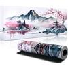 Yimomoyi Tappetino Mouse XXL, 1200 x 400 x 3mm Tappetino Gaming, Mouse Pad con Base in Gomma Antiscivolo, Impermeabile Mousepad, Tappetino Scrivania Grande con Bordi Cuciti (F120)
