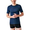 Damart T-Shirt a Maniche Corte in Thermolactyl, Filato Classico Blu Navy Scuro M