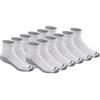 Dickies Men's Multi-Pack Dri-tech Moisture Control Quarter Socks, White (6, Shoe 6-12 Size: 10-13)