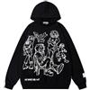 YEOU Felpe con Cappuccio da Donna con Stampa a Stella con Cerniera Y2K retrò Harajuku Oversize Gotico Hip Hop a Maniche Lunghe, Tyz-03, Large