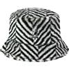 Kangol Cappello Faux Fur Bucket Herringbone Donna/Uomo - da Pescatore Donna con Fodera Inverno Autunno/Inverno - S (54-55 cm) Grigio
