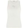Guess Canotta Donna Maglia SL Round NK GUENDALINA Top L