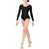 BODYWEAR LTD - Girls Long Sleeve Leotard - Shiny Nylon - Comfortable Fit - Performance Wear - Dance Class Essential - Ballet Gymnastics, Dance, School, Sportswear