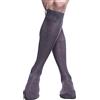 PETTI Artigiani Italiani - Calzini, Calze Uomo, Calzino Uomo, Calze Lunghe e Corte Uomo, 6 Paia Calze Uomo Filo di Scozia, 100% Made in Italy, Rasato Lungo Grigio 38-39