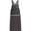 GIBLOR'S Ergos Workwear Giblor's Grembiule NIZZA da Lavoro Cucina Sala Unisex Elasticizzato JEANS NERO