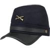 LIPODO Unione Stati Dixie Cappellino Militare con Visiera 50% Lana 50% Poliacrilico Blu Scuro S-L