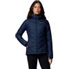 Columbia Heavenly Giacca con cappuccio da donna, piumino con cappuccio, blu navy collegiale, L