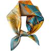 LumiSyne Sciarpe Di Seta Donna Piccolo Foulard Quadrato Artistico Astratta Stampa Animalier Morbido Leggera Bandane Fascia Per Capelli Fazzoletto Wristband Decorazione Copricapo