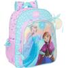 Safta Zaino Scuola Bambini FROZEN COOL DAYS, Adattabile al Carrello, Ergonomico e Confortevole, 32 x 12 x 38 cm, Viola/Azzurro