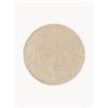 Westwing Collection Tappeto rotondo in lana fatto a mano Mason - Beige