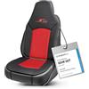 Walser coprisedili auto S-Race, Premio Molto Buono* coprisedili anteriori per highback/sedile pilota, rivestimenti universali per auto 1 pezzo, coprisedile veicolo rosso/nero