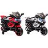 AIYAPLAY Moto per Bambini Elettrica da 6V con Rotelle, Fari e Musiche