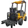 Piston Car Carrello Elevatore Elettrico per Bambini 12V Giallo con Forche Mobili
