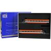 REE MODELES TGV-010 SET aggiuntivo 2 carrozze TGV Sud-Est arancio-grigio SNCF