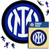 Iconic puzzles Inter Logo Prodotto ufficiale, Puzzle di Legno per Adulti e Bambini, Legno 100%