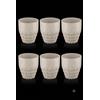Guzzini set 6 bicchiere Tiffany bianco latte cod.225700156