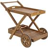 Bizzotto Carrello esterno e/o bordo piscina in legno cod.0805120