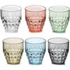 Guzzini Tiffany set 6 bicchieri + brocca caraffa trasparente Lt. 1,75