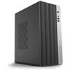 CoolBox COO-PCM870-1, torre media, PC, nero, compatibile con schede madri ITX e Micro ATX, alimentatore da 500W, supporta dischi da 3.5,2.5
