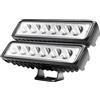 CCLIFE Faro da Lavoro Led 12V 18W Auto Trattore Impermeabile IP67 6000K per Moto Fuoristrada ATV SUV Camion,2 pezzi 15x4x3.8cm CushHom