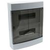 ETTROIT Centralino elettrico da parete 24 moduli IP40 bianco RAL 91682 con portello trasparente fumè - DB111924