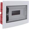 ETTROIT Centralino elettrico da incasso 12 moduli con portello trasparente fumè grigio IP40 - DB110912