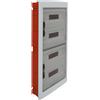 ETTROIT Centralino elettrico da incasso 72 moduli IP40 con portello trasparente fumè grigio RAL 7030 - DB110972