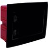ETTROIT Centralino elettrico da incasso 8 moduli IP40 con portello cieco nero - DB112908B
