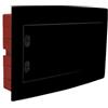 ETTROIT Centralino elettrico da incasso 8 moduli IP40 nero con portello trasparente fumè - DB110908B