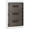 ETTROIT Centralino stagno da parete 54 moduli IP65 grigio RAL 7035 con portello trasparente fumè - DB120954